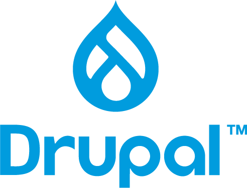 Drupal logo and wordmark.
